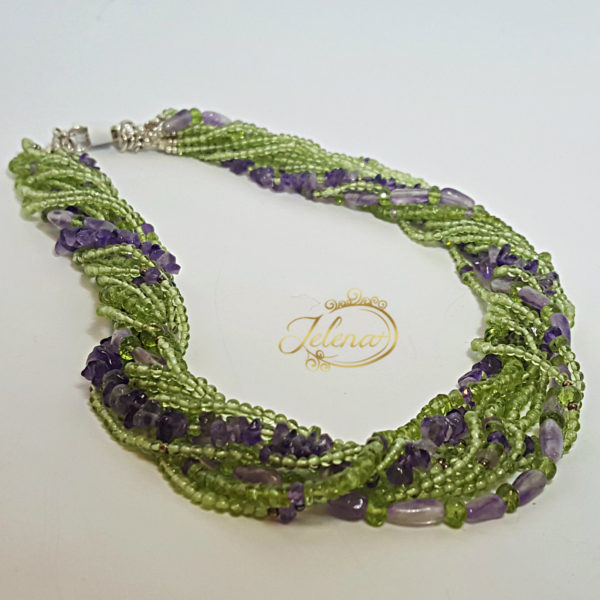 110 Ogrlica od ametista i peridota - Image 5