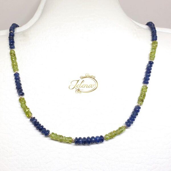 511 Ogrlica safiri i peridoti