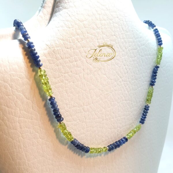 511 Ogrlica safiri i peridoti - Image 3