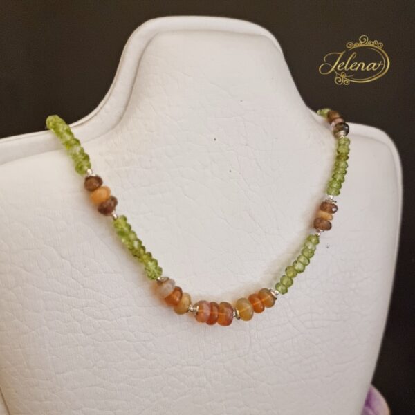 1387 Ogrlica opali i peridoti - Image 2